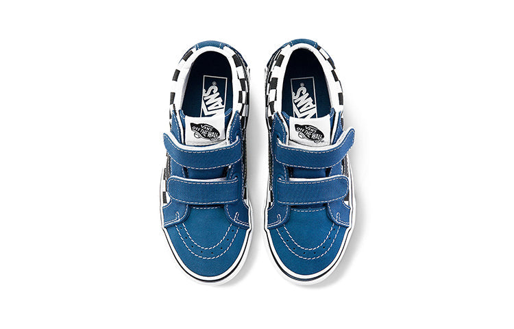 (PS) Vans Sk8-Mid Reissue Checkboard 'Black Blue White' VN0A346Y2JE