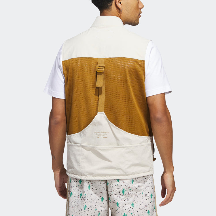 adidas Adicross Full-Zip Golf Vest 'Beige Brown' HS5611
