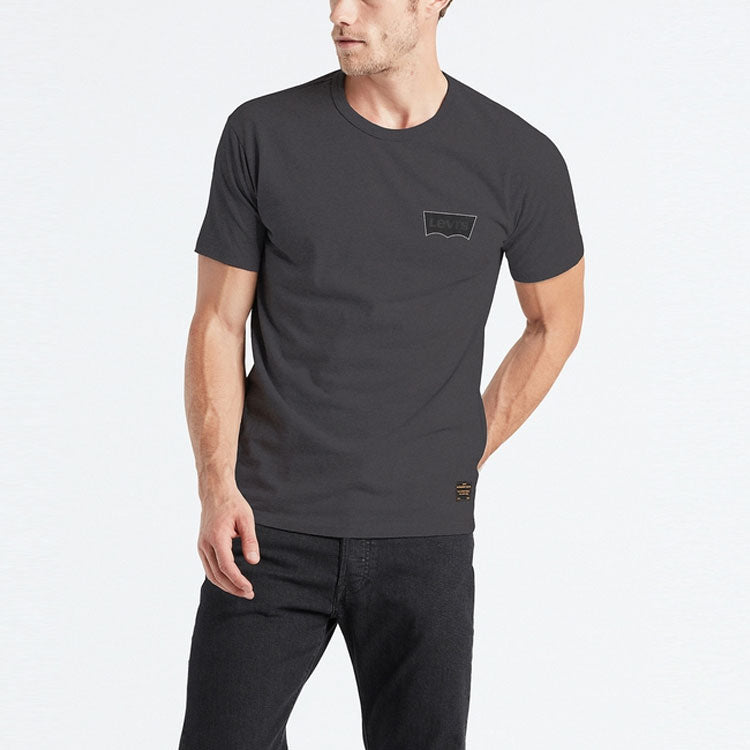 Men's Levis Logo Printing Casual Short Sleeve Black 34201-0028