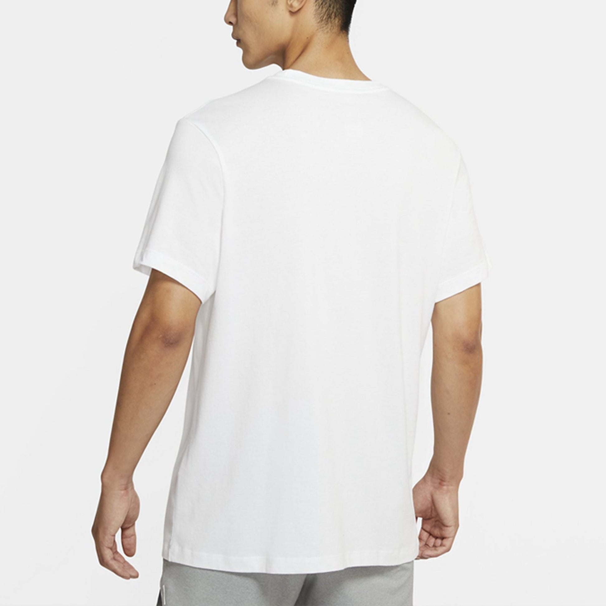 Nike Running Logo Printing Sports Short Sleeve White CW0946-100