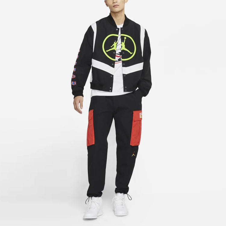 Air Jordan Sport DNA Basketball Training Large Logo Windproof Sports Jacket Black CV2774-010