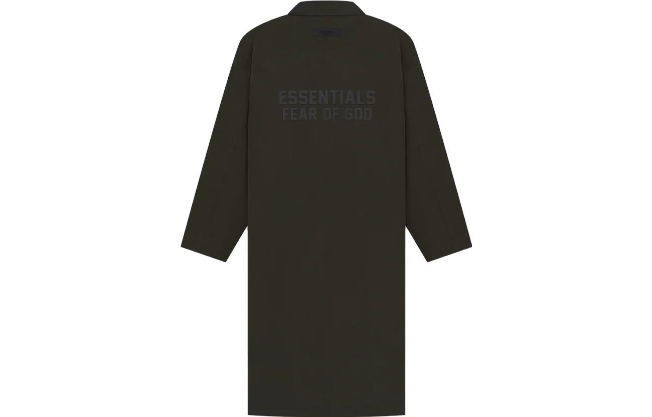 Fear of God Essentials SS23 Long Coat 'Off-Black' FOG-SS23-049