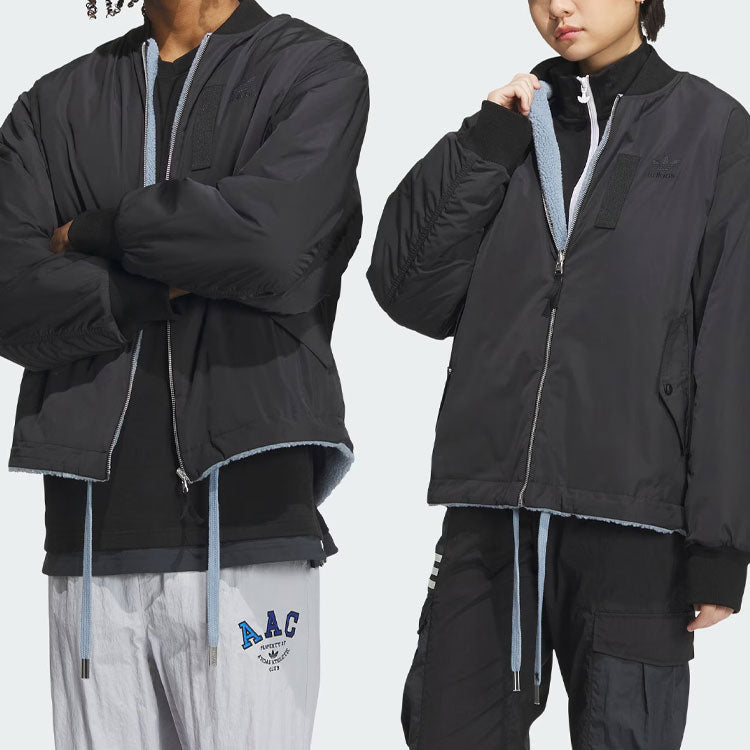 adidas Reverse Sherpa Jackets Asia Sizing 'Black' IN0989