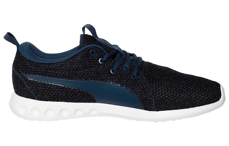 PUMA Carson 2 Nature Knit Sargasso Men's Running Shoes Black/Blue/White 190522-03