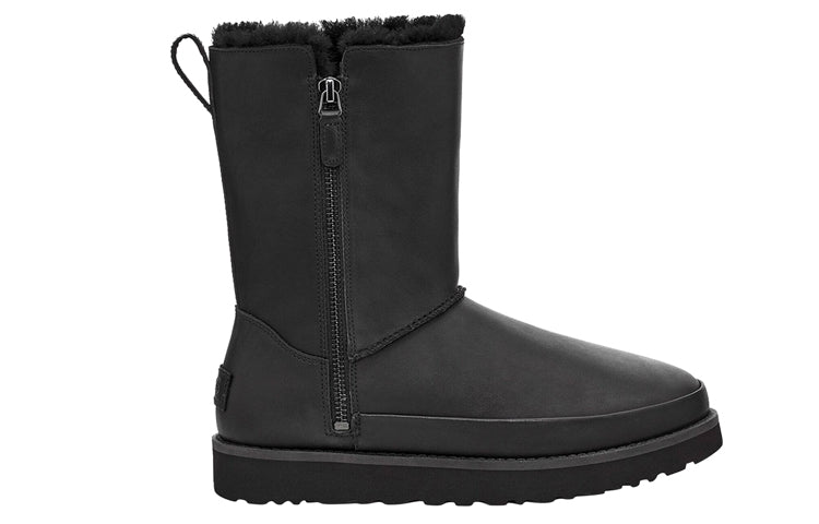 (WMNS) UGG Classic Zip Short 1113591-BLK