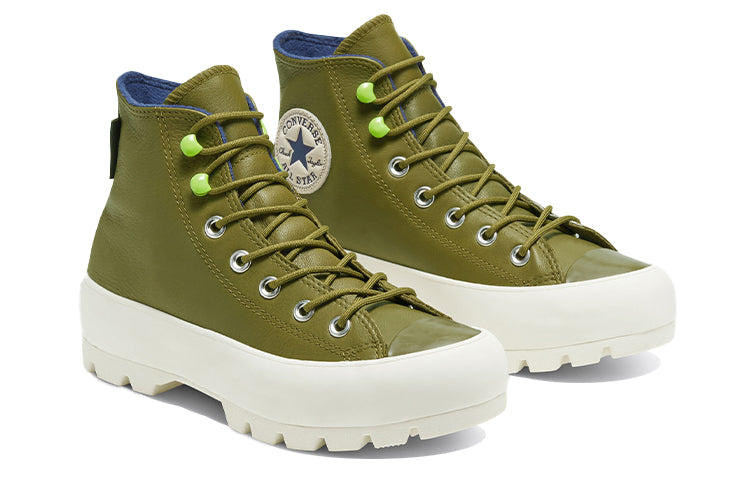 (WMNS) Converse Chuck Taylor All Star Lugged Winter High GTX 'Dark Moss' 568764C