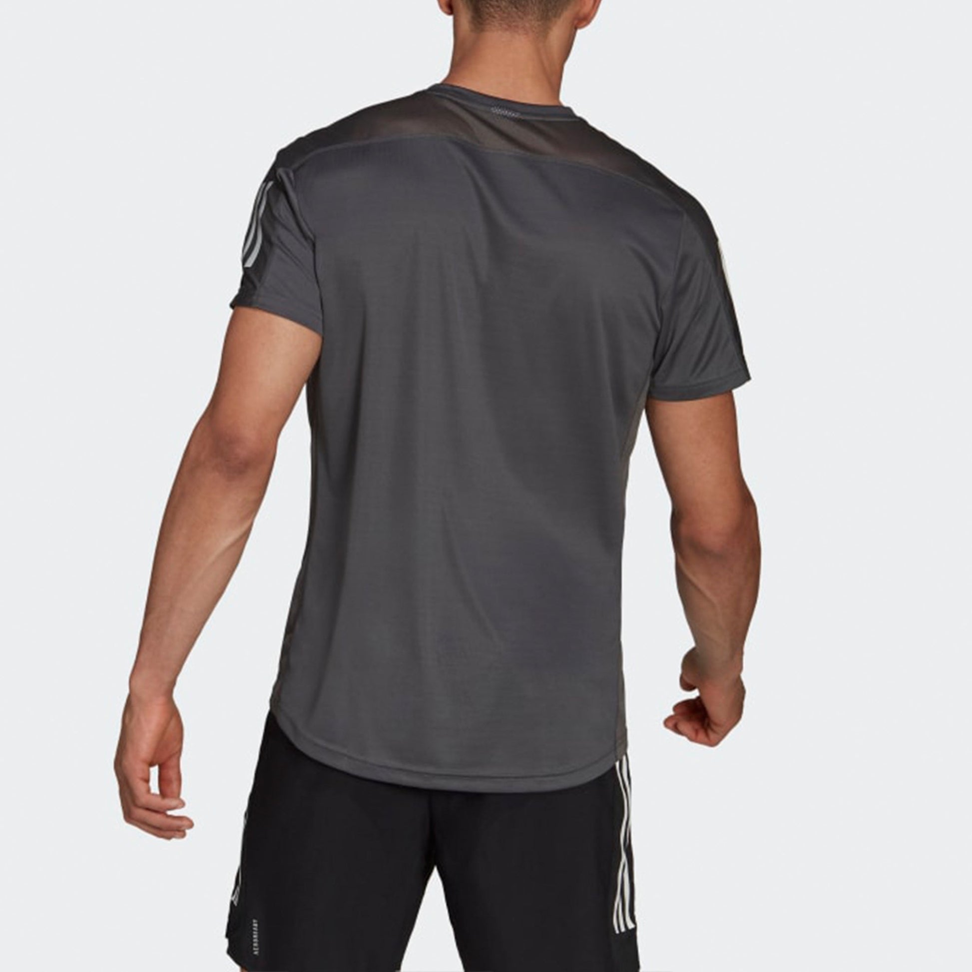 adidas Own The Run Sports Training Running Short Sleeve Gray H34487
