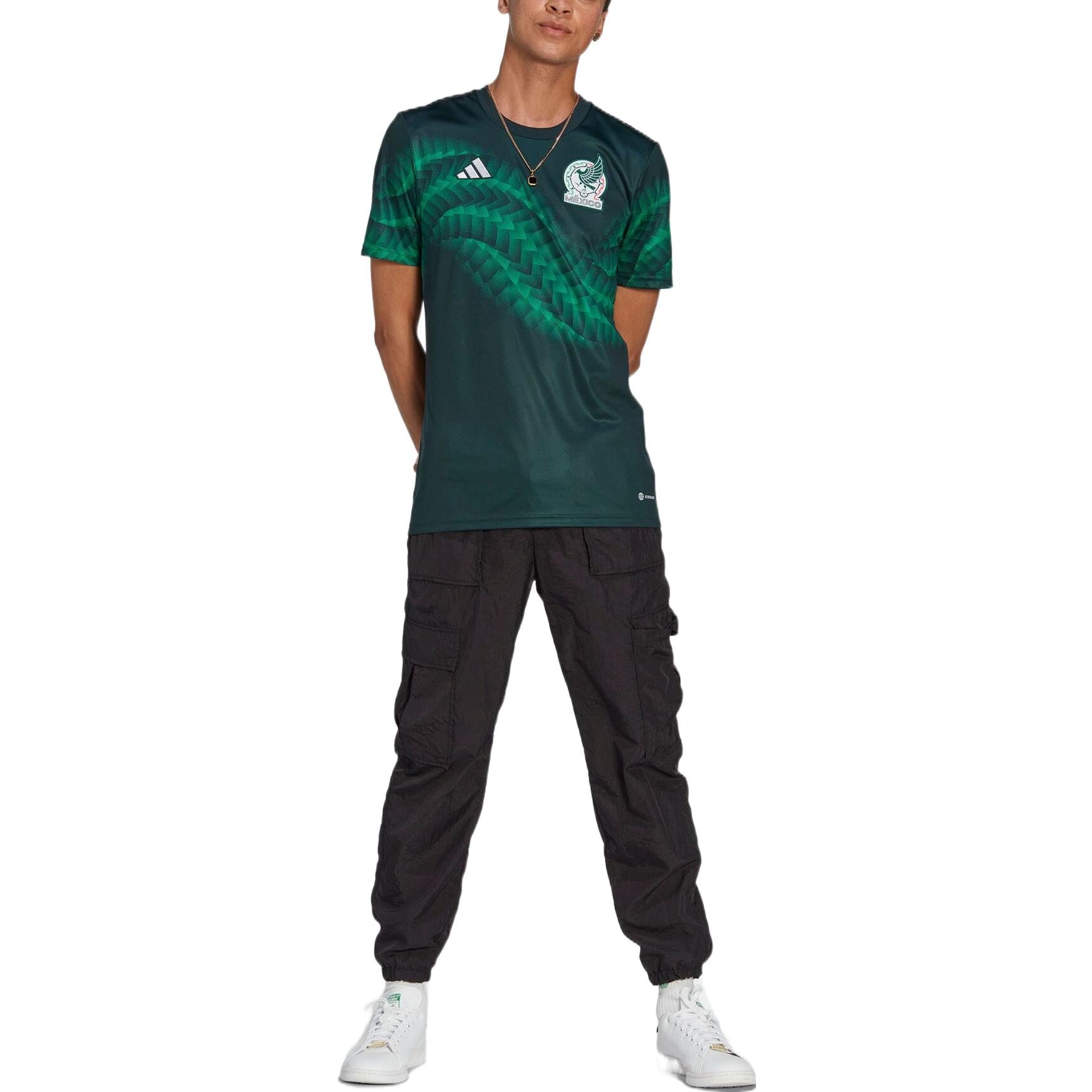 adidas Mexico Pre-Match Soccer Jersey 'Green' HF1370