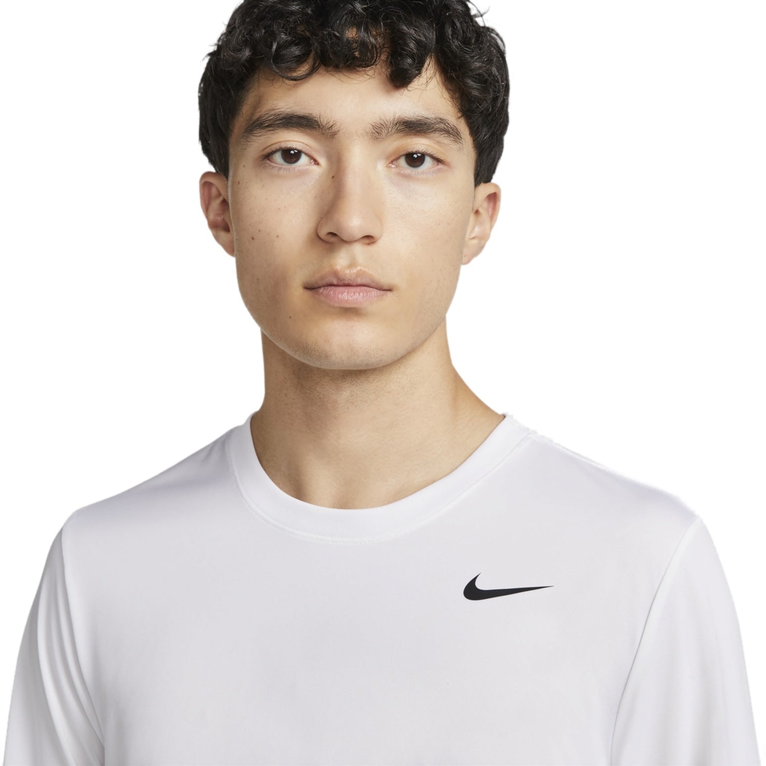 Nike Dri-FIT Logo Long-Sleeves Tee 'White' DX0994-100