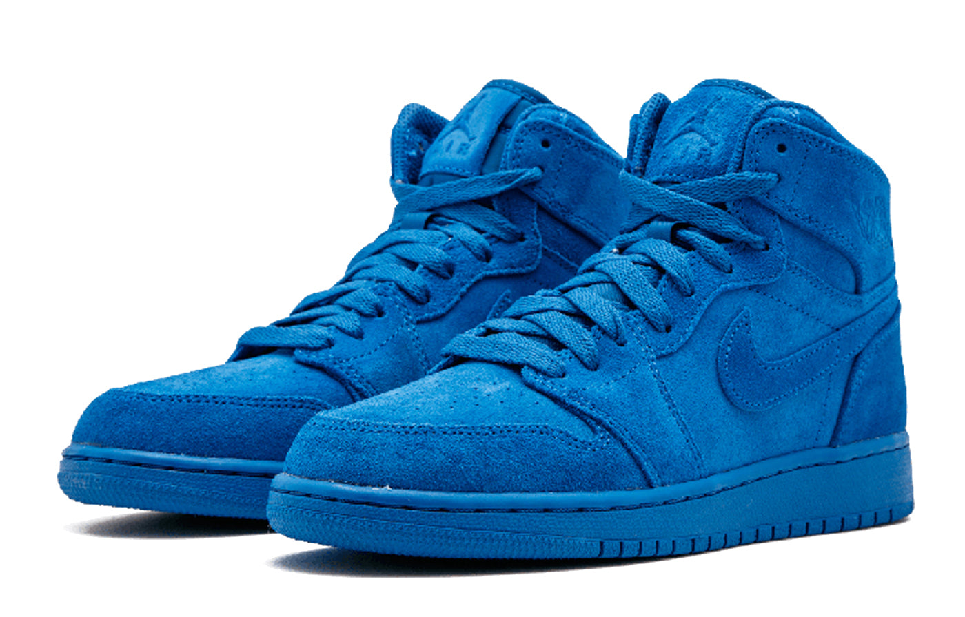 (GS) Air Jordan 1 Retro High 'Blue Suede' 705300-404