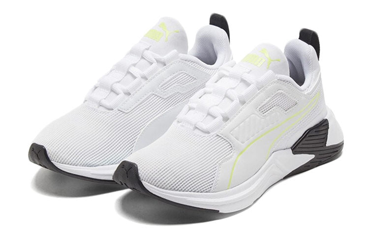 (WMNS) PUMA Disperse Xt Low Top Running Shoes White/Black/Yellow 193744-12