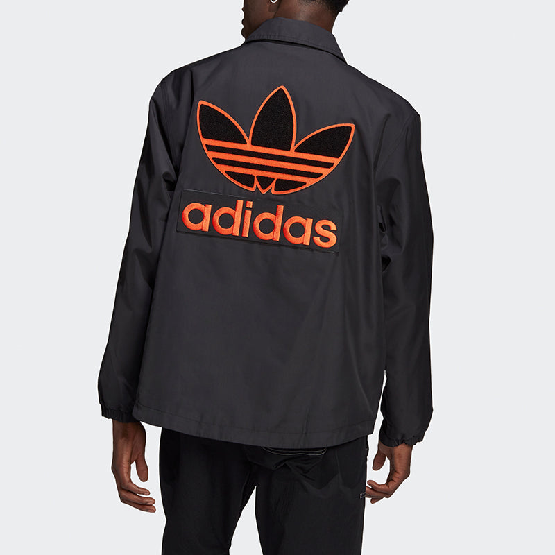 adidas originals Big Trfl Jkt Athleisure Casual Sports Embroidered Logo Woven Jacket Black H07087
