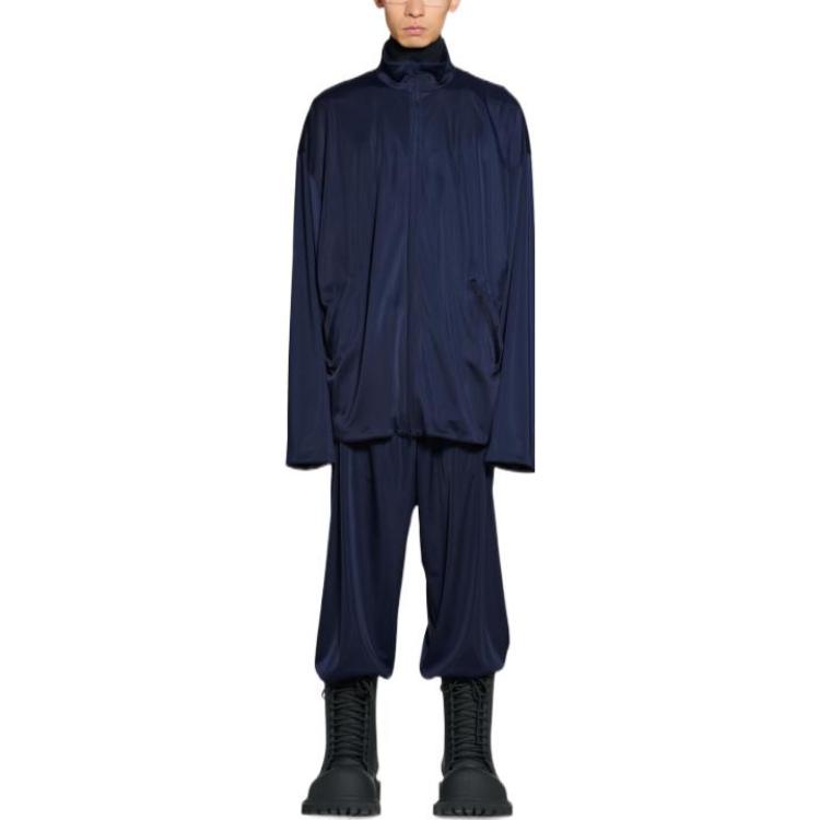 Balenciaga Tracksuit Jacket 'Navy' 725334TNV074100