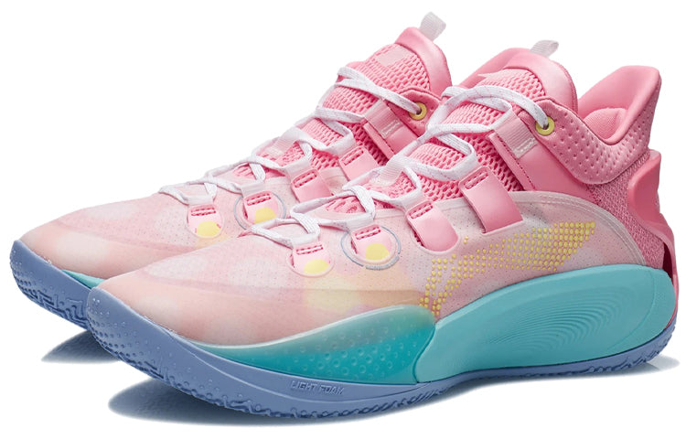 Li-Ning Sonic 9 Low 'Geranium Pink Turquoise' ABAR039-7