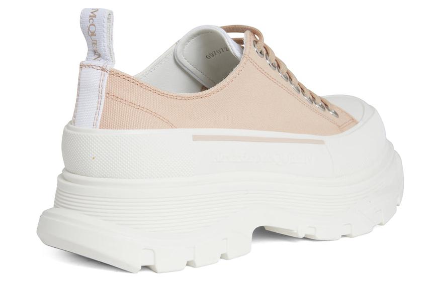 (WMNS) Alexander McQueen Tread Slick Lace Up Sneakers 'Pink White' 697072W4TGS5375