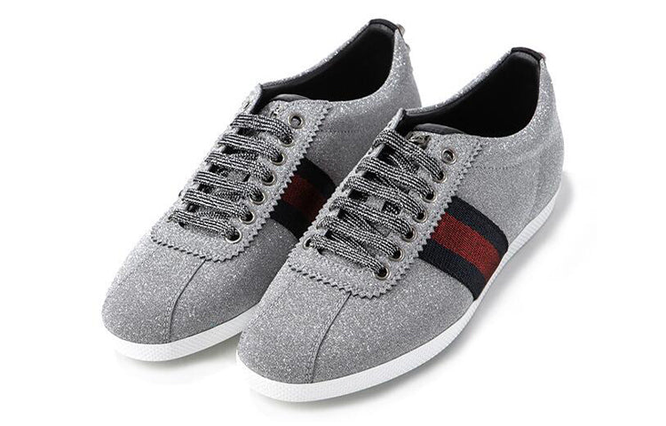 (WMNS) Gucci Web Sneaker 'Glitter Studs' 419544-KW040-8162