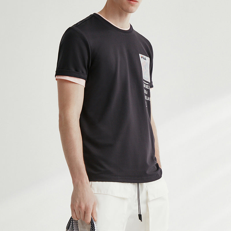 FILA Cotton Short Sleeve Blue F11M028198F-NV