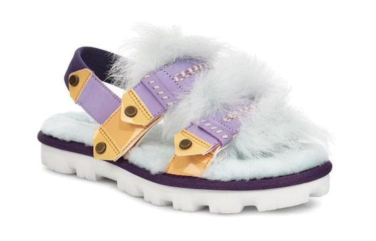 (WMNS) UGG Desert Dream Patent Slingback 'White Blue' 1104230-AGAVE