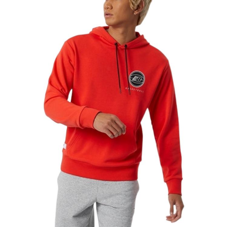 New Balance Men's New Balance Logo Printing Pullover Red MT13585-ENR