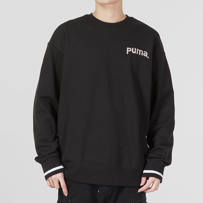 PUMA Team Crew Tr Logo Sweater 'Black' 620614-01