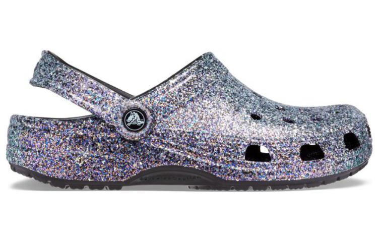 Crocs Classic Glitter Clogs 'Silver Multi' 205942-0C4