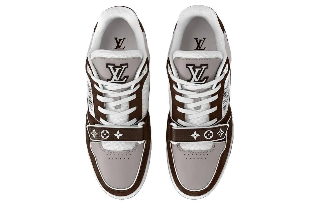 LOUIS VUITTON LV Trainer 'Moka Brown Monogram Flower' 1ACD7K