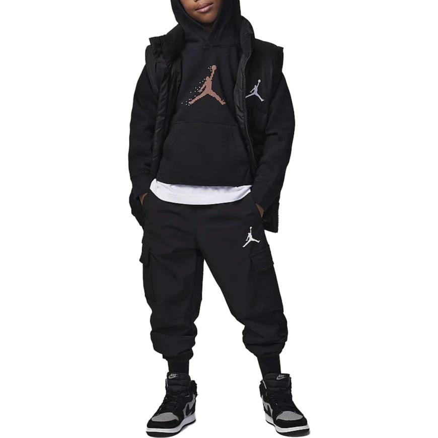 (PS) Air Jordan Holiday Logo Hoodie 'Black' FV5651-010