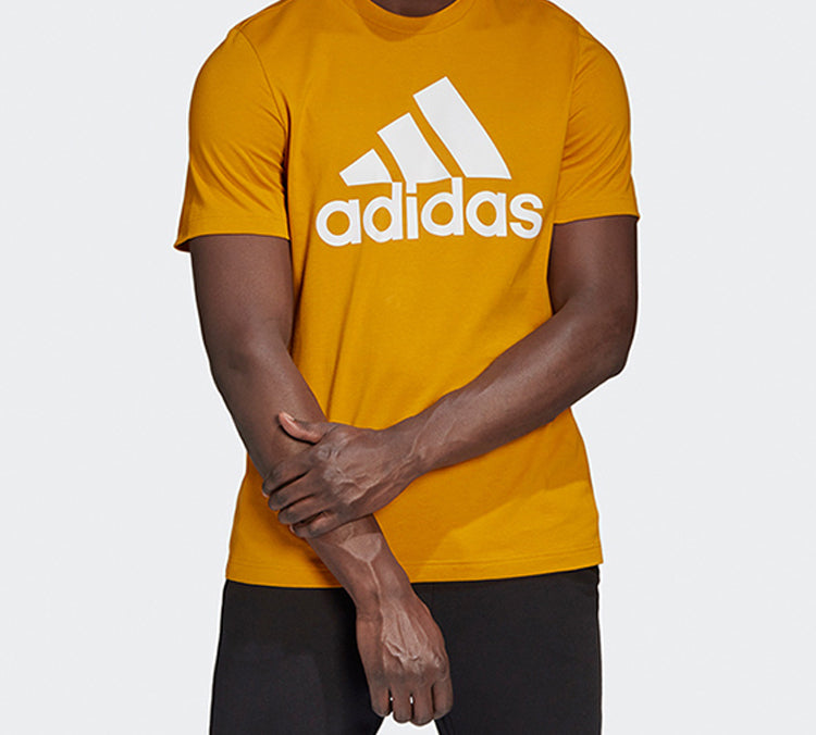 adidas Mh Bos Tee Letter Short-sleeve Tee Men Gold GC7347