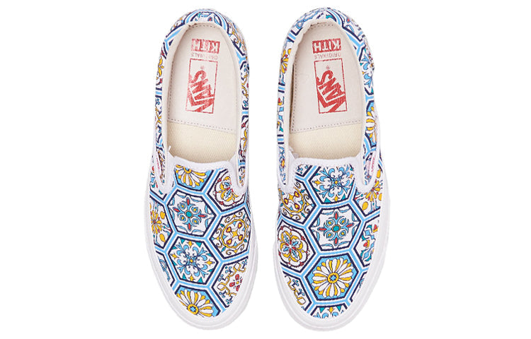Vans KITH x Classic Slip-On 'Blue Moroccan Pattern' VN0A45JK2CM