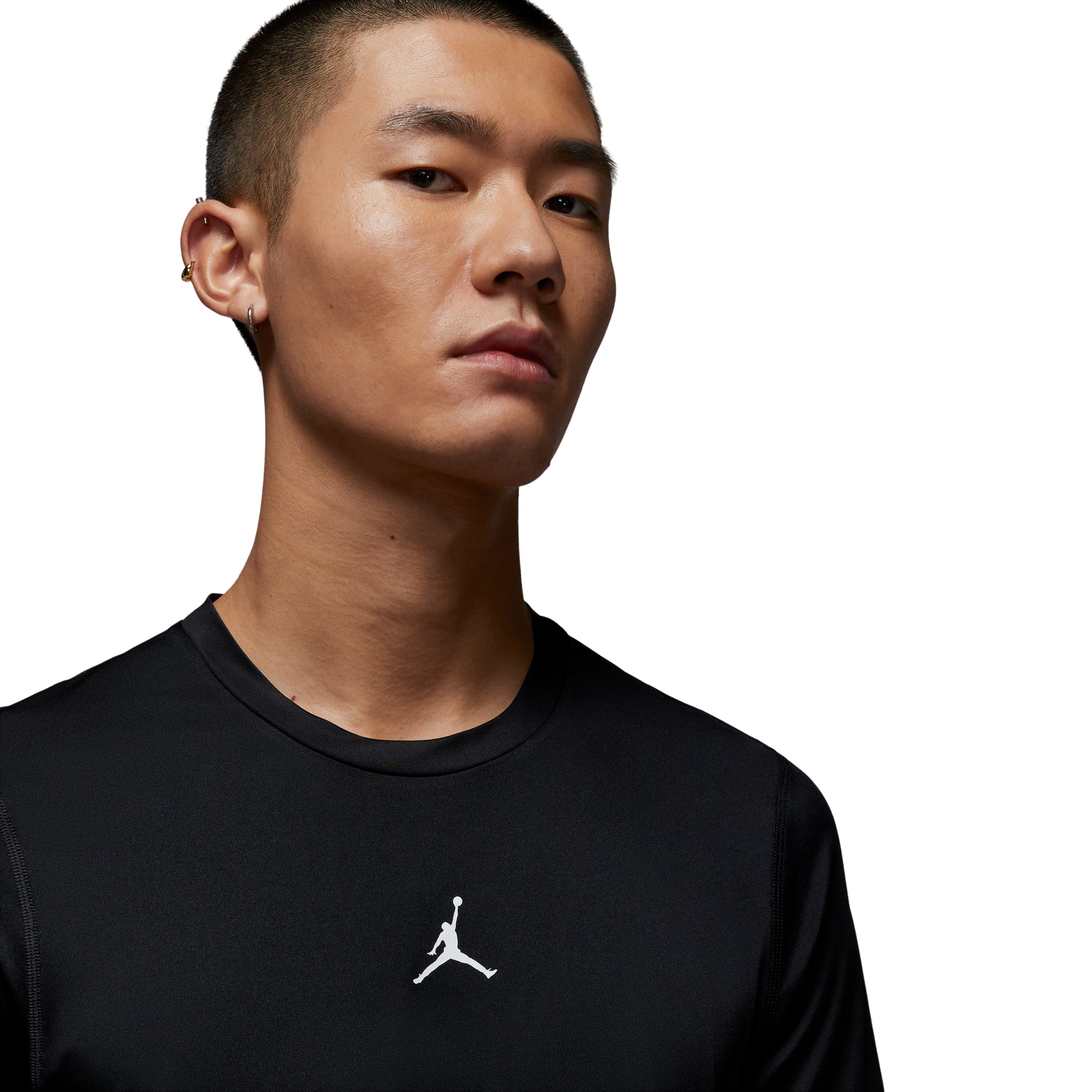 Air Jordan Sport Dri-Fit Short-Sleeve Base Layer Top 'Black'  HV4100-010