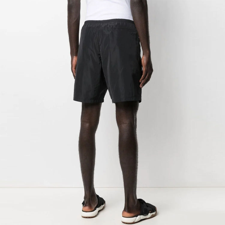 Palm Angels Curved Logo Swim Short 'Black White' PMFA005S21FAB0011001