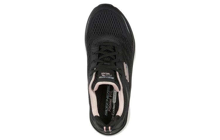 (WMNS) Skechers DLux Walker-Infinite Motion 'Black Pink' 149023-BKPK