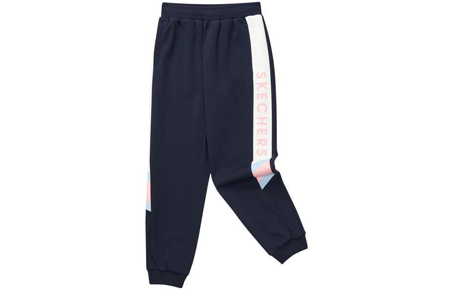 (GS) Skechers Casual Woven Pant 'Pink Black White' P322G053