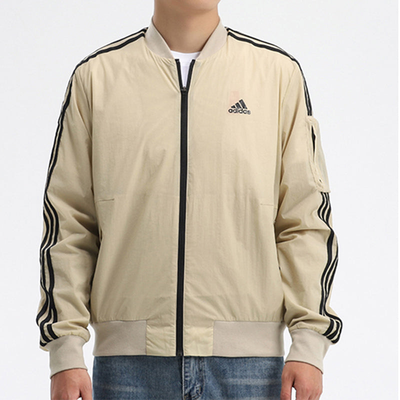 adidas MH JKT BOMB 3S Zipper Jacket Men Buff GH4804