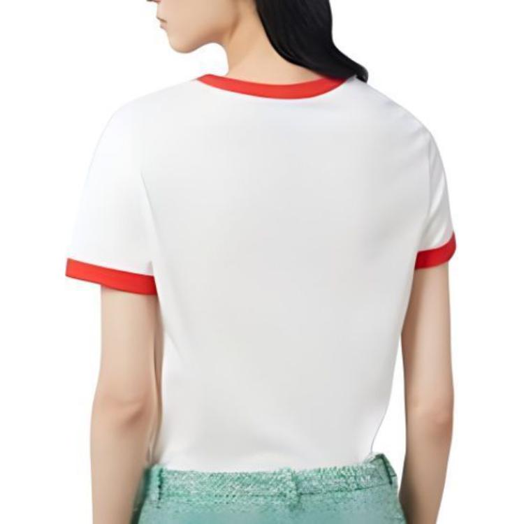 (WMNS) Gucci Cotton Jersey Printed T-Shirt 'Off White' 723566-XJF74-9095