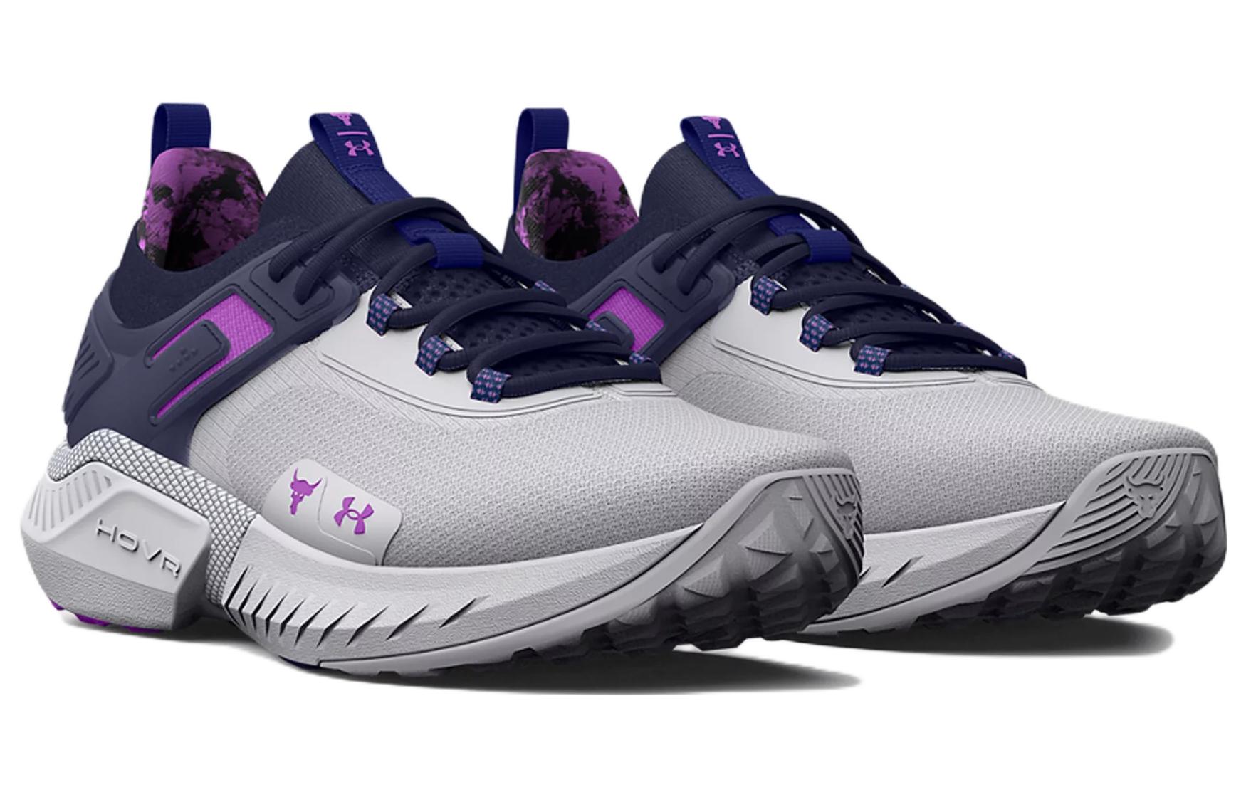 (WMNS) Under Armour Project Rock 5 Disrupt Training Shoes 'White Midnight Navy' 3026207-102