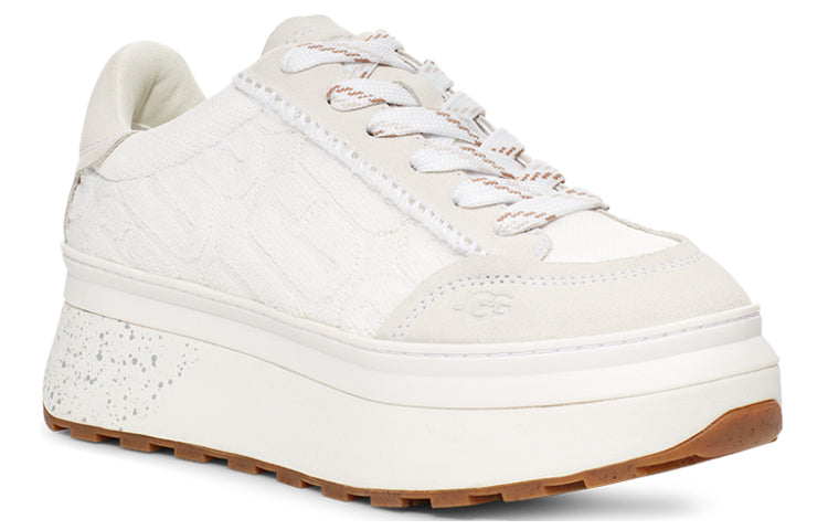 (WMNS) UGG Marin Lace Logo Sneaker 'White' 1125025-WHT
