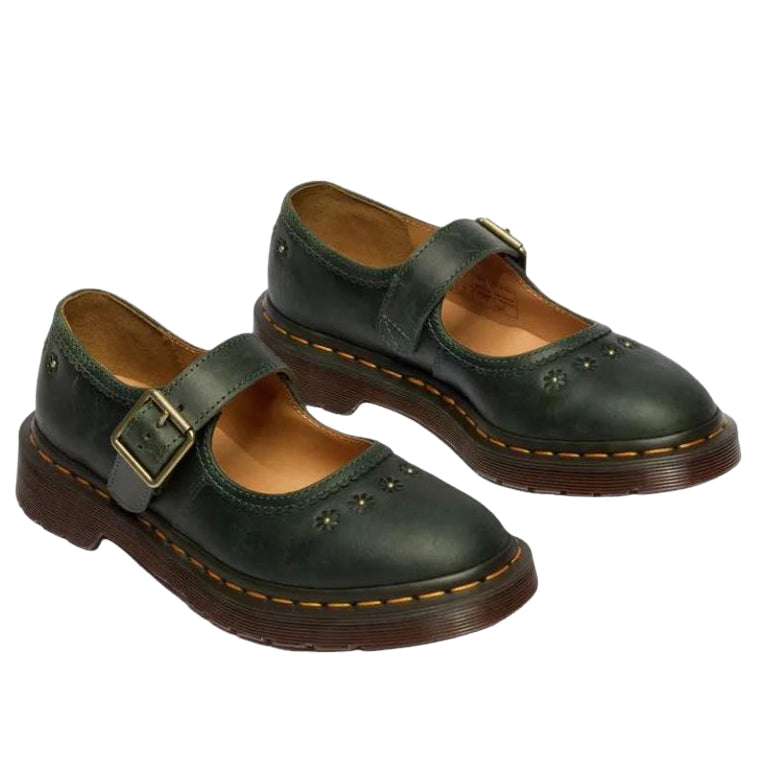 (WMNS) Dr. Martens Mary Jane Flower 'Dms Green' 42391300