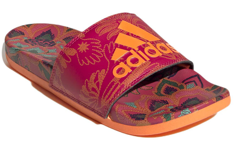 (WMNS) adidas Adilette Comfort Slide 'Floral - Signal Orange' GX4301