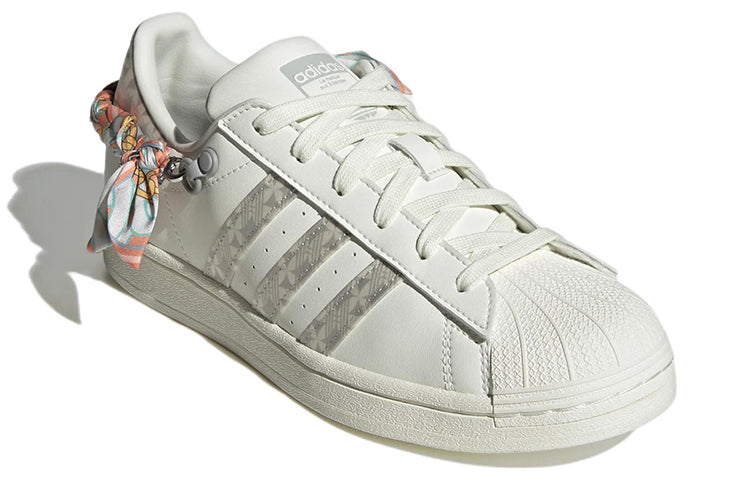 (WMNS) adidas originals Superstar 'White Tea Beige' H03726