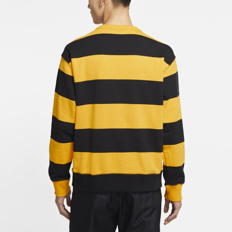 Nike MENS SB Skateboard Striped Skate Sports Crew-neck Golden CV4310-739