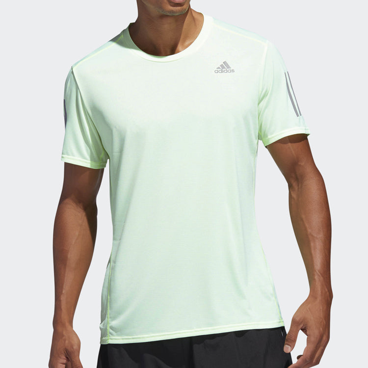 adidas Rs Cooler Ss M Running Sports Short Sleeve Yellow DQ2553