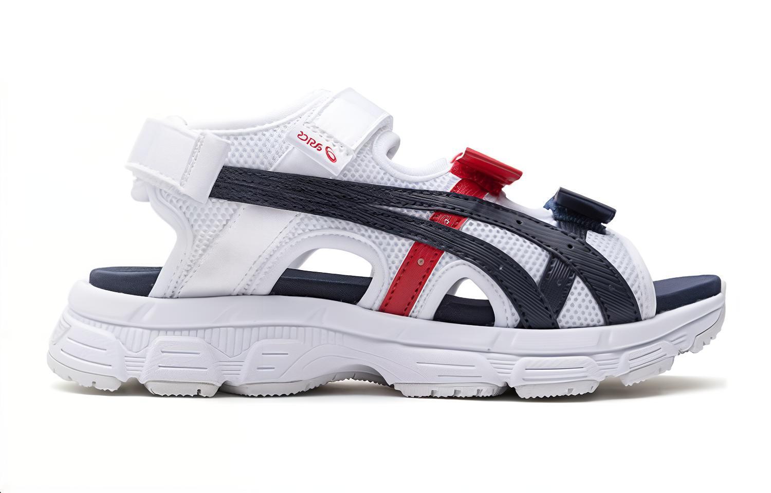 (GS) ASICS KAHANA SD 2 Sport Sandals 'White Black Red' 1204A142-100
