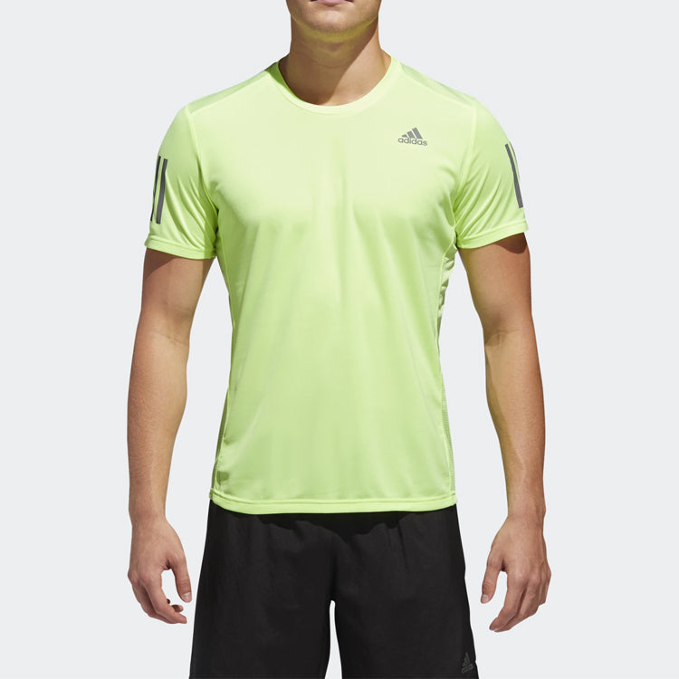 adidas Own The Run TEE Running Short Sleeve Fluorescence Yellow DX1316