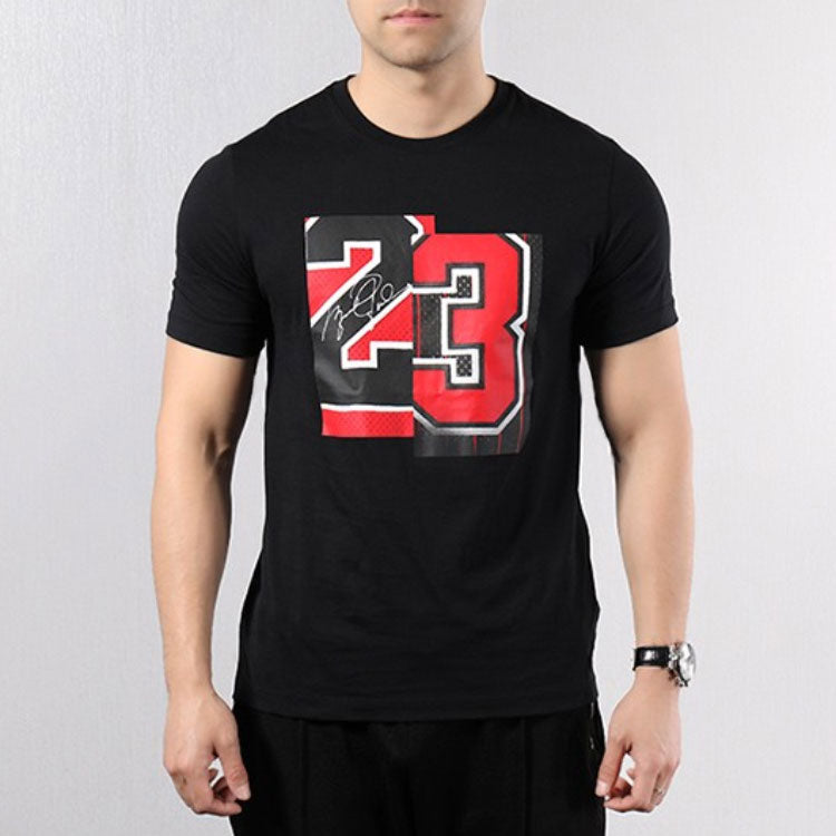 Air Jordan Athleisure Casual Sports Short Sleeve '23 Black' AQ4109-010