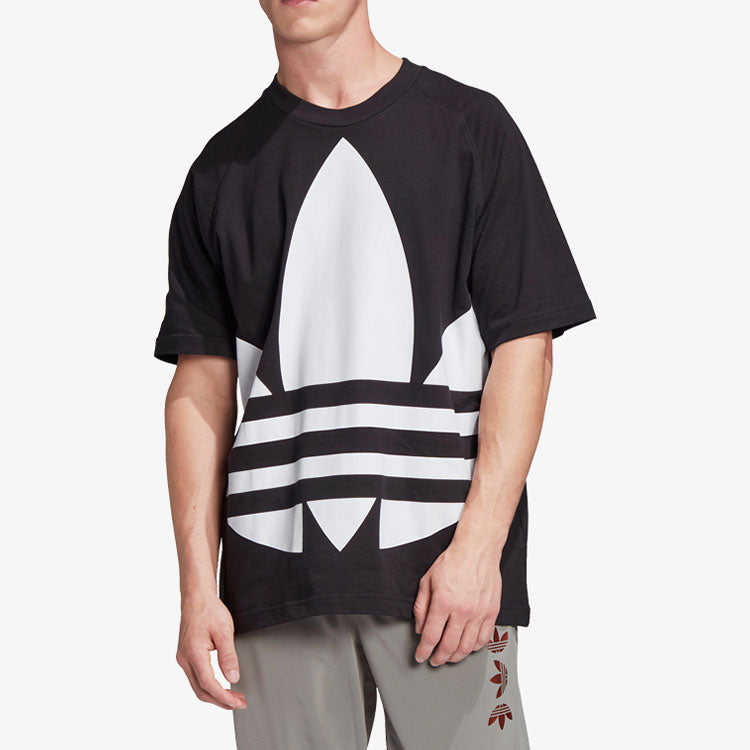 adidas originals MENS Big Trefoil Boxy Tee Black FM9904