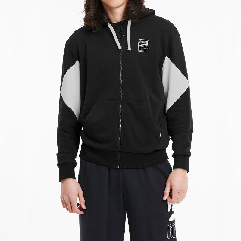 PUMA Rebel Full-Zip Jacket 'Black White' 585278-01