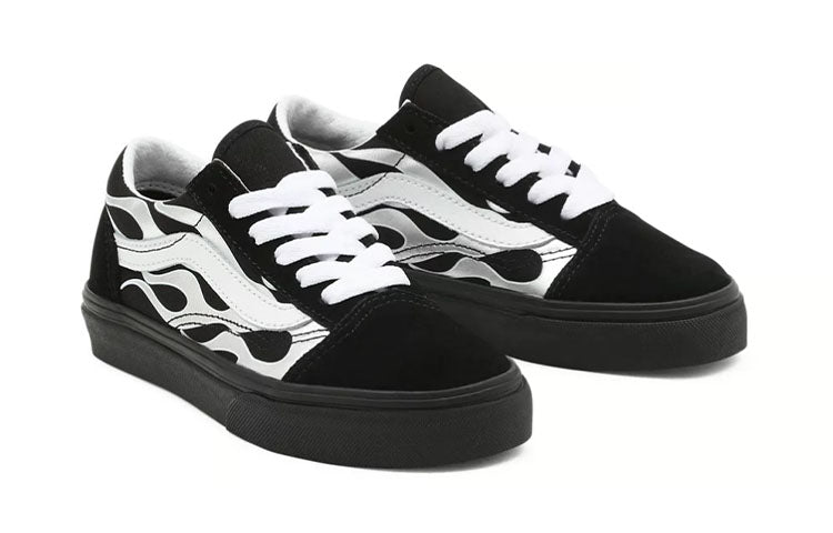 (PS) Vans Metallic Flame Old Skool Shoes 'Black White' VN0A4VJC7US