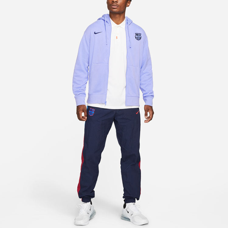 Nike French Terry FC Barcelona Jacket 'Light Purple' CZ7510-580