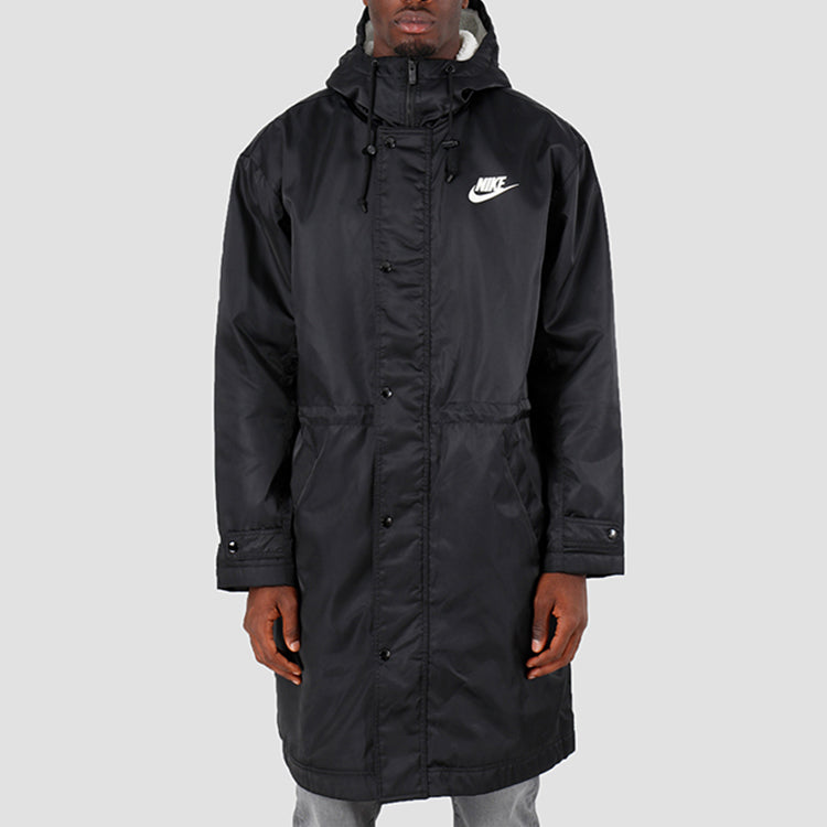 Nike Nsw Syn Fill Parka hooded lamb's wool Jacket Black BV4694-010